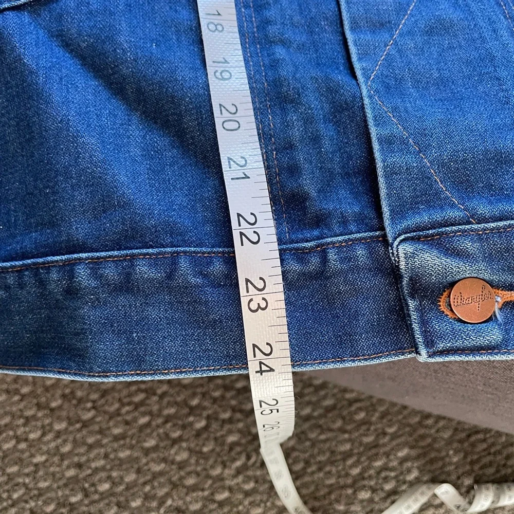 Vintage 70s Wrangler Western Jean Jacket 42 Long Made in USA 74136NV - Picture 7 of 8